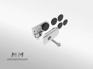 Svorka na skleněný panel