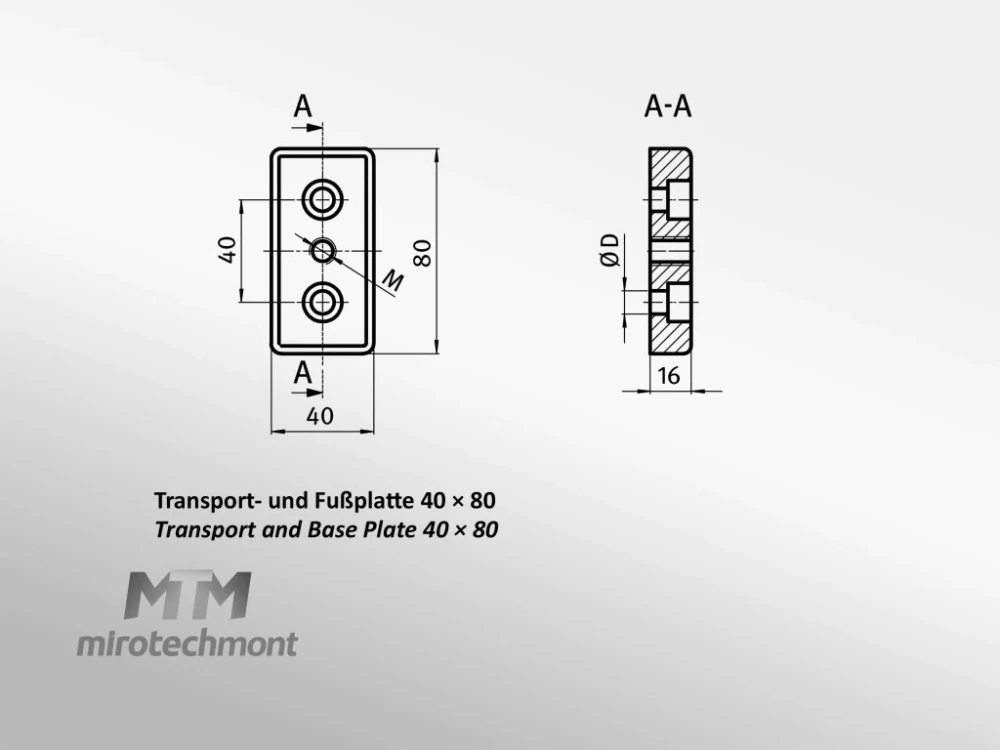 Deska základní a pro transport Zinek 40x80