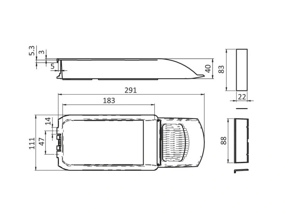 Zásobník 110 x 270 x 40 (sada)